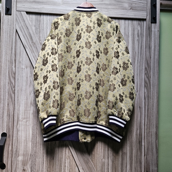 Anthropologie Pilcro Slouchy Floral Bomber Jacket - Picture 4 of 16